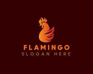 Poultry - Flame Chicken Grill logo design