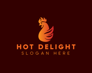 Flame Chicken Grill logo design