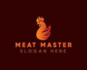 Flame Chicken Grill logo design