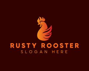 Flame Chicken Grill logo design