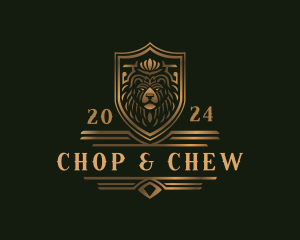 Kingdom - Bear Crown Shield logo design