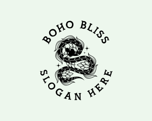 Boho Tattoo Snake logo design