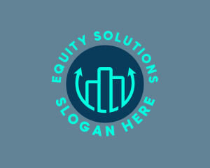 Equity - Real Estate Stocks Building logo design