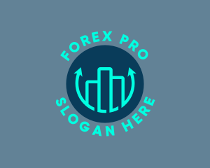 Forex - Real Estate Stocks Building logo design