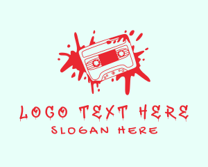 Cassette Tape - Graffiti Mix Tape logo design