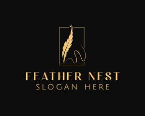 Feather Pen Writer logo design