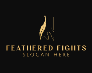 Feather Pen Writer logo design