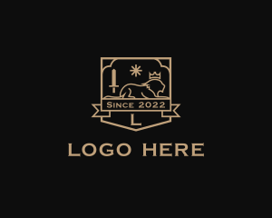 Crest - Lion Regal Crest logo design