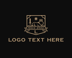 Marketing - Lion Regal Crest logo design