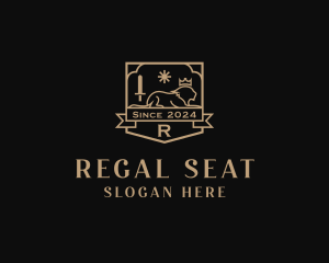 Lion Regal Crest logo design