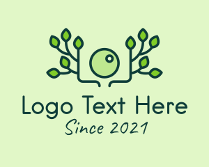 Leafy - Green Nature Camera logo design