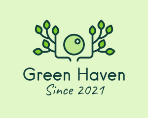 Green Nature Camera logo design