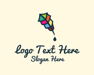 Script - Colorful Quill Pen logo design