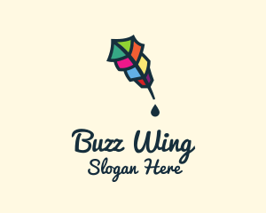 Colorful Quill Pen logo design