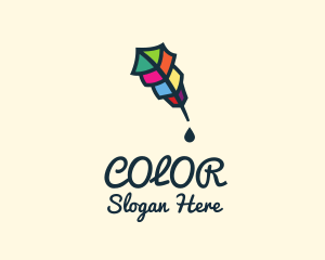 Colorful Quill Pen logo design