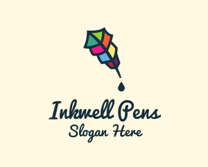 Pen - Colorful Quill Pen logo design