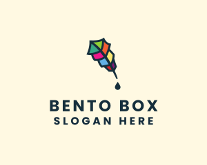 Colorful Quill Pen logo design