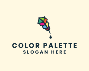 Colorful Quill Pen logo design