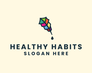 Colorful Quill Pen logo design