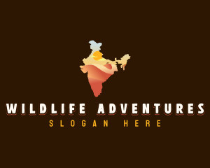 India Thar Desert logo design