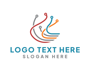 Electronics - Multicolor Cable Wires logo design