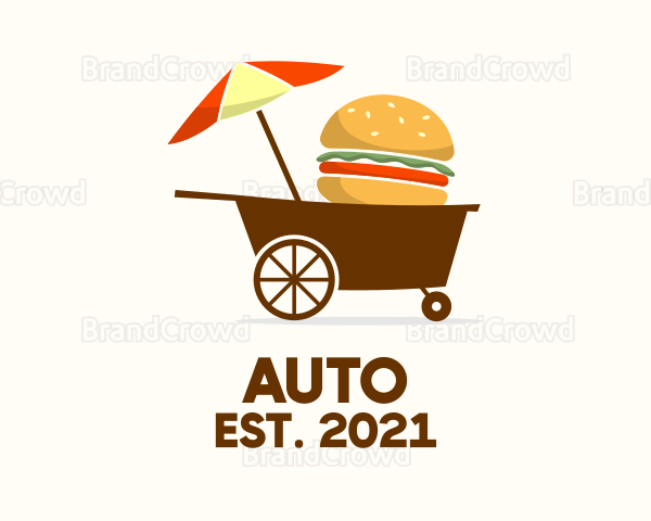 Hamburger Food Cart Logo