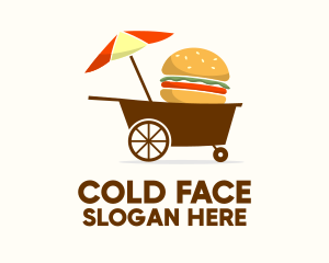 Hamburger Food Cart  Logo