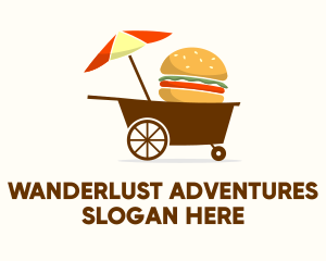 Hamburger Food Cart  Logo