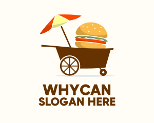 Hamburger Food Cart  Logo