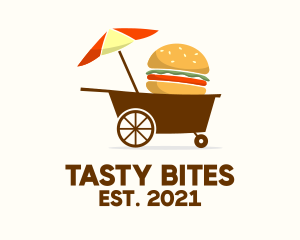 Delicious - Hamburger Food Cart logo design