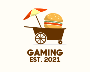 Food - Hamburger Food Cart logo design