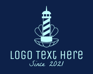 Seashell - Lighthouse Seafood Buffet logo design