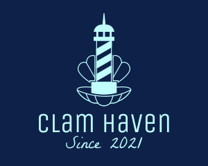 Clam - Lighthouse Seafood Buffet logo design