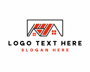 Geometric Roof Residence Logo