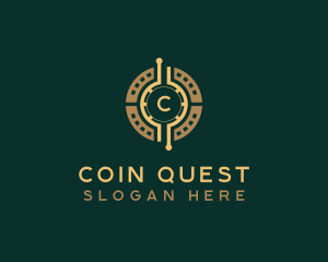 Digital Coin Currency logo design