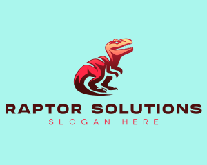 Raptor - Prehistoric Dinosaur Creature logo design