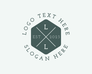 Badge - Hexagon Hipster Studio logo design