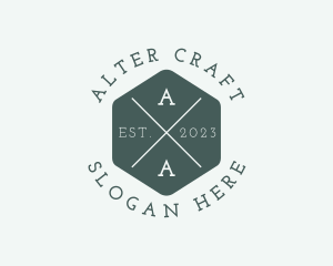 Hexagon Hipster Studio logo design