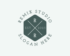 Hexagon Hipster Studio logo design