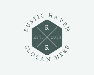 Hexagon Hipster Studio logo design