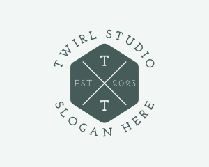 Hexagon Hipster Studio logo design