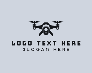 Videography - Quadcopter Camera Drone logo design