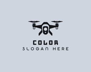 Rotorcraft - Quadcopter Camera Drone logo design