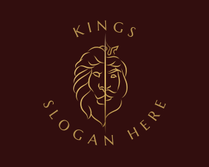 Luxe Lion King logo design