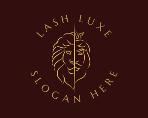 Luxe Lion King logo design