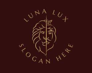 Luxe Lion King logo design