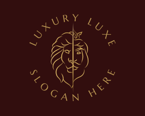 Luxe Lion King logo design