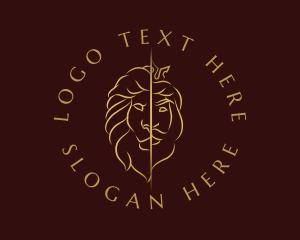 King - Luxe Lion King logo design