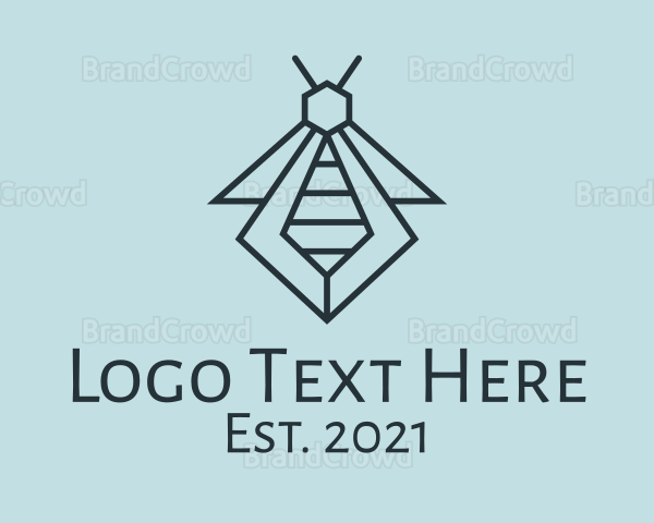 Geometric Insect Icon Logo
