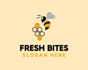 Flying Honey Bee Logo